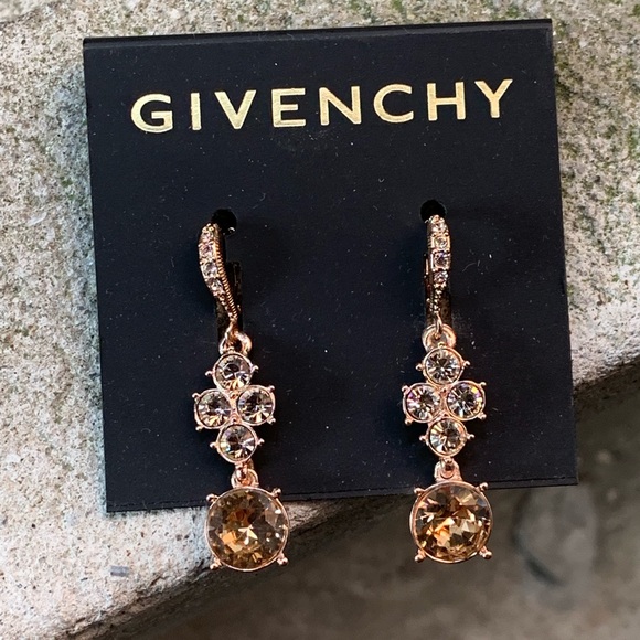 Givenchy Jewelry - New Givenchy Chocolate Crystal Earrings